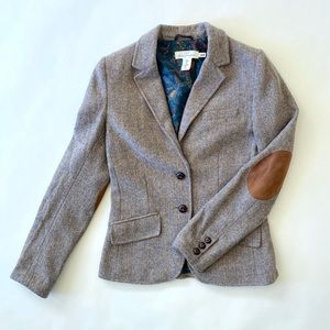 H&M brown Herringbone Blazer